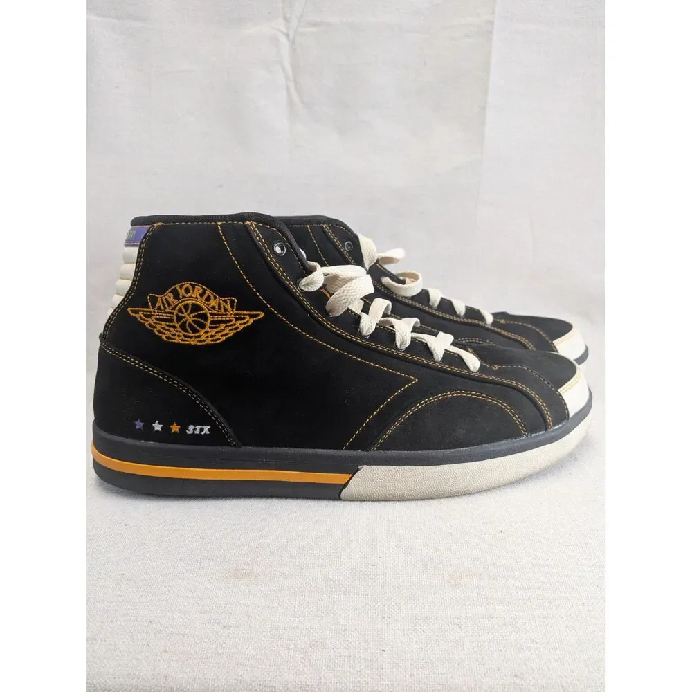 Retro Streetwear Y2K Size 10 Jordan PHLY Legend 342222-051 Black Purple Orange